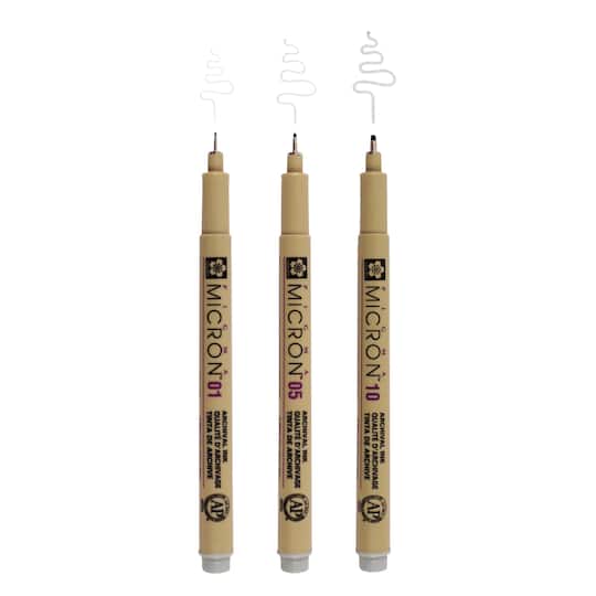 Micron® Fine & Bold Line Light Cool Gray Pen Set